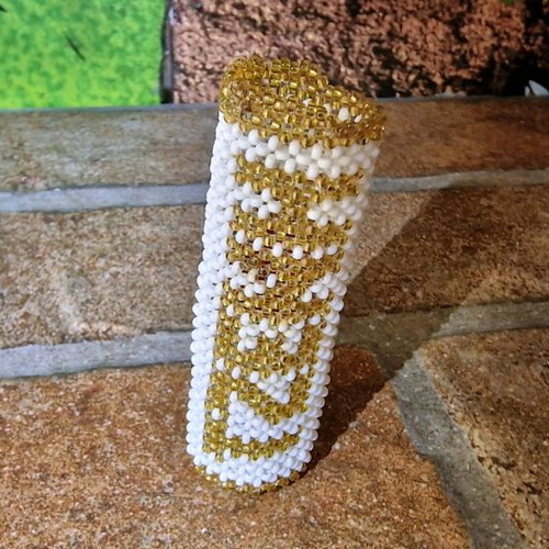 Beaded embroidered lighter case with name Jenny like new