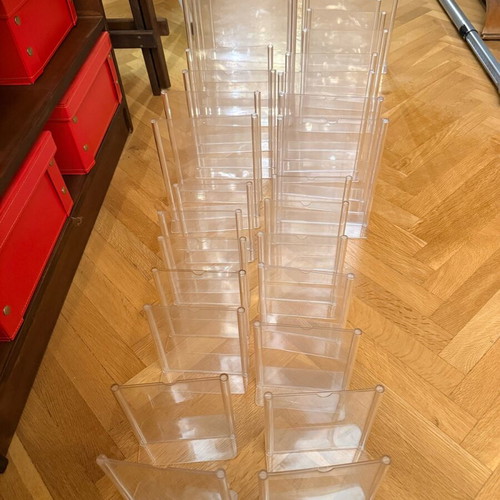 Set of 30 acrylic display stands used (A5-A4)
