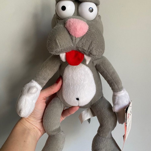Vintage The Simpsons Cat Scratchy plush toy 2006 used