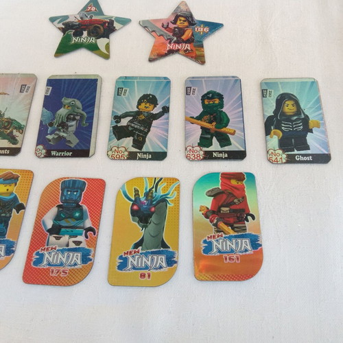 Metal tags pack with Lego Ninja, Gormiti, Brawl Stars, Battle Royale, Angry Birds