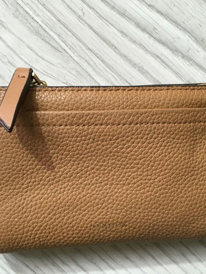 Eve 12 Credit Card Zip Wallet Oroton used, beige