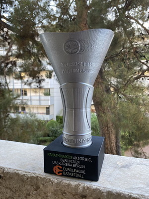 Τρόπαιο Euroleague 2024 Παναθηναϊκός 3D printed και βαμμένο στο χέρι