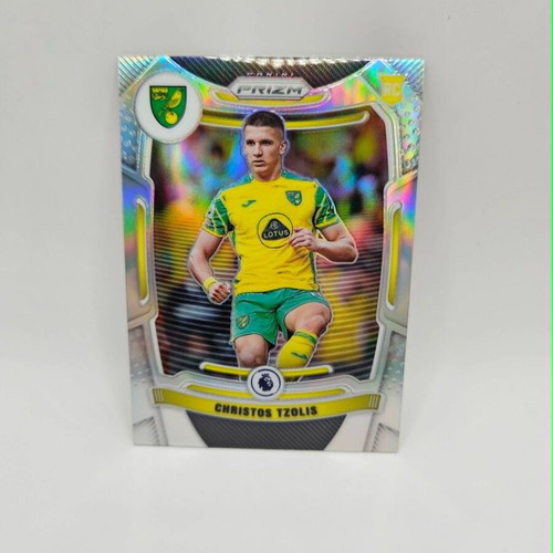 Panini Prizm EPL Christos Tzolis Silver Rookie card