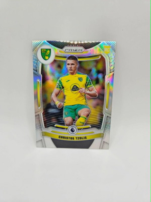 Panini Prizm EPL Christos Tzolis Silver Rookie card