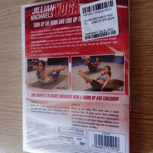 Jillian Michaels Yoga Meltdown DVD new, sealed