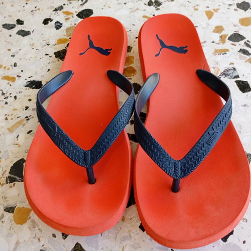 Puma slippers like new, red and blue, size 44