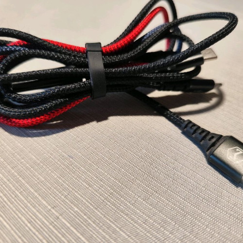 USB cable used for charging and transfer to USB-C and iPhone