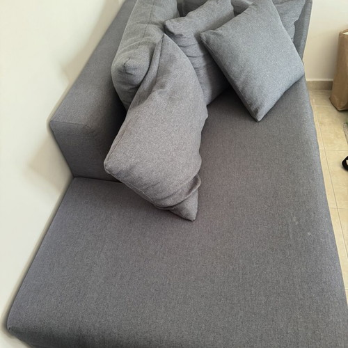 Entos-Sati Corner Sofa like new, gray with washable cushions