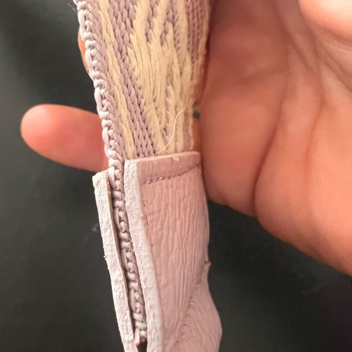 Woven strap with leather new for bags