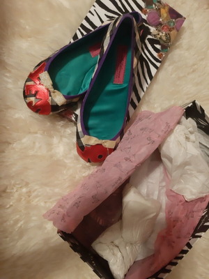 Beverly Feldman flat multicolour ballerinas like new, size 36