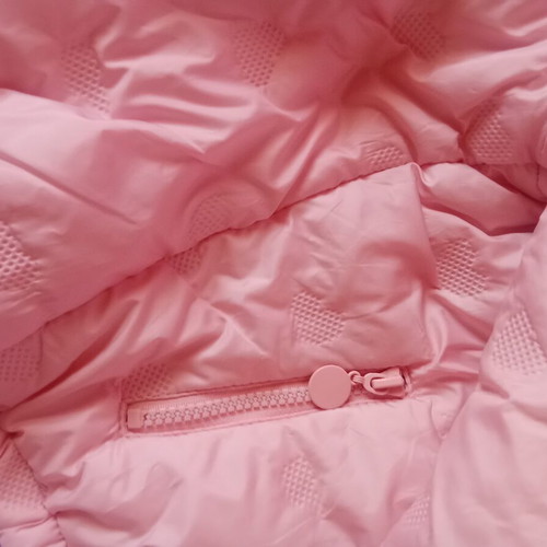 Joyce pink jacket with embossed hearts, age 5