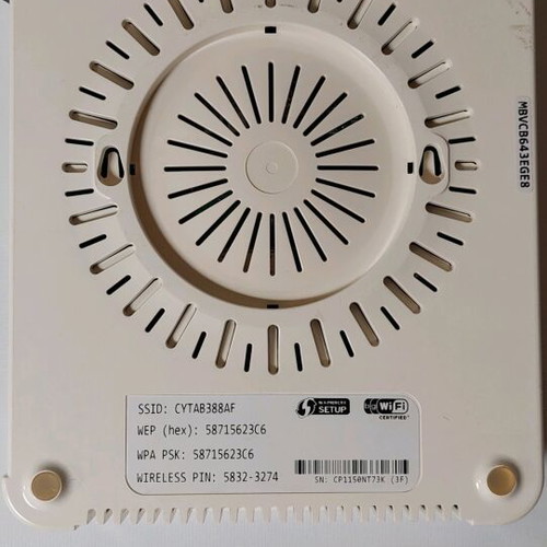 Thomson TG782 router used