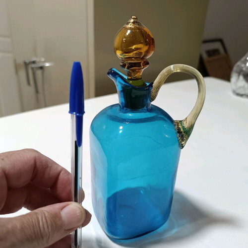 Glass jug new from Italy