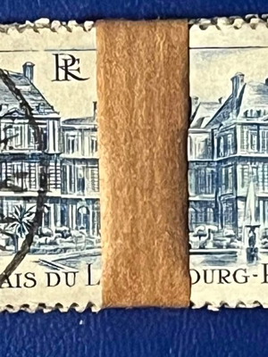 Palais du Luxembourg France stamp used, pack of about 15
