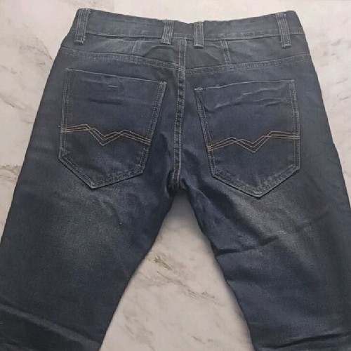 Mens jeans No30 used, 100% cotton, black and blue