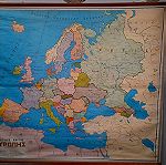  Πολιτικός χάρτης Ευρώπης τοιχου