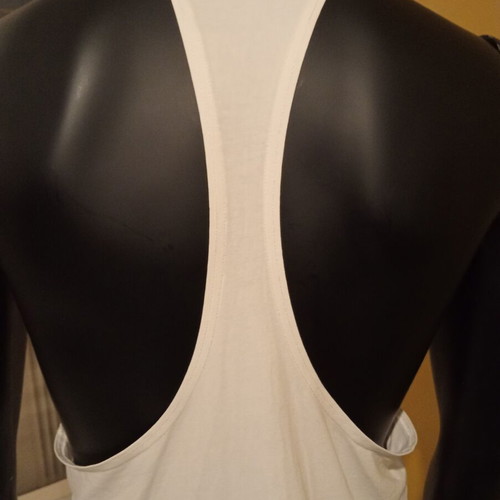 Gymshark sleeveless fitness t-shirt M, like new, white