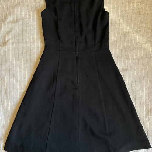 H&M Little Black Dress sleeveless fit and flare boat neck size S, like new