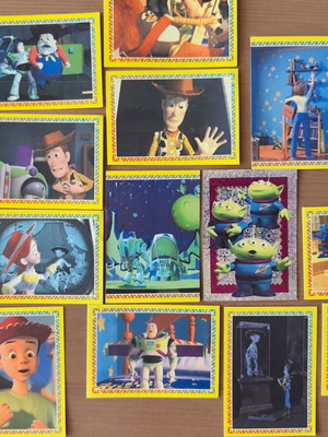 Αυτοκόλλητα Panini Toy Story 2 μεταχειρισμένα σαν καινούργια, σετ 16 με σπάνιο glitter Alien