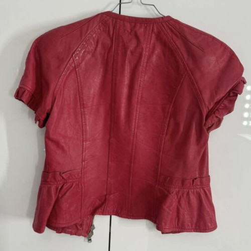 Imperial leather jacket like new, fuchsia short