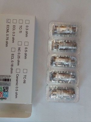 Eleaf replacement coils for electronic cigarette, pack of 5
