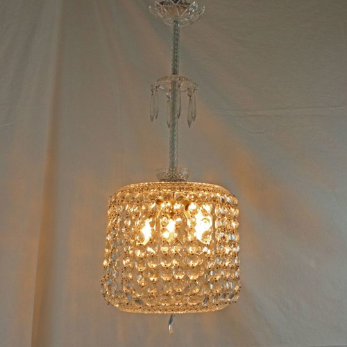 Crystal ceiling light from 1950 new