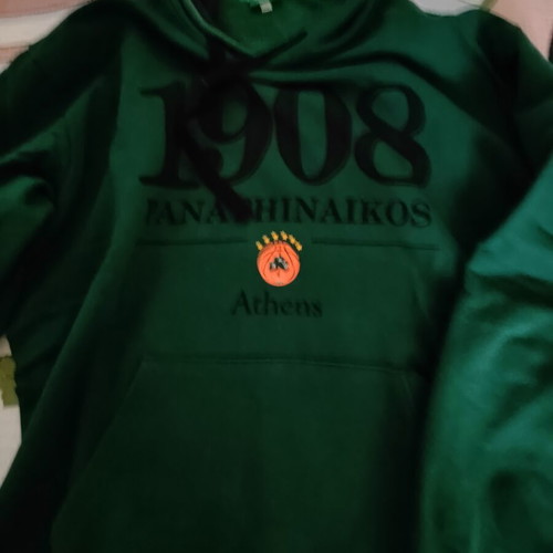 Panathinaikos 1908 Hoodie used, size XL, authentic green sweatshirt