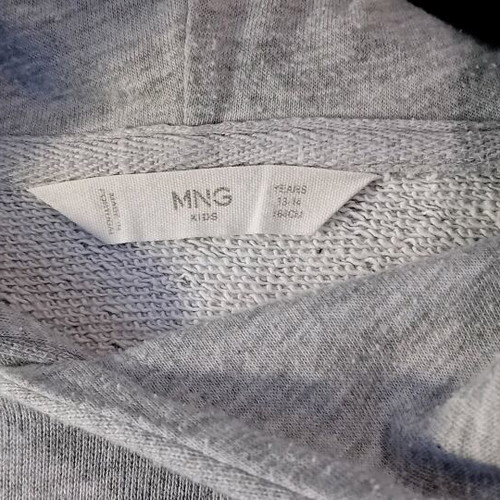 Grey hoodie Mango for boys 13-14 years like new
