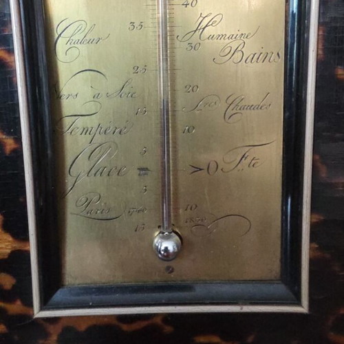 Pendule Thermometre Rollet a Paris Charles X period clock
