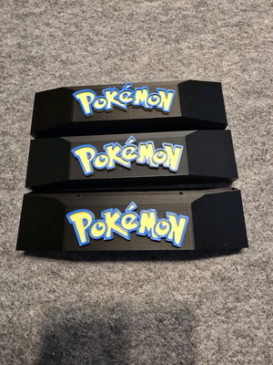 Βάση κασετών Gameboy 3D εκτυπωμένη με λογότυπο Pokemon, σετ 3
