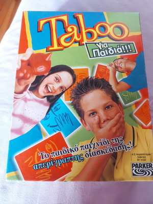 Taboo board game for children like new