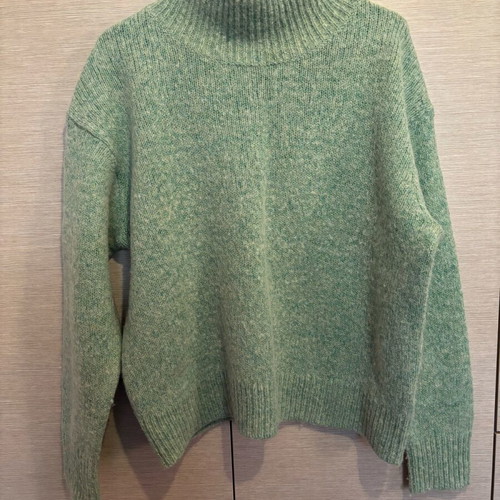 Whistles light green sweater 38% wool like new
