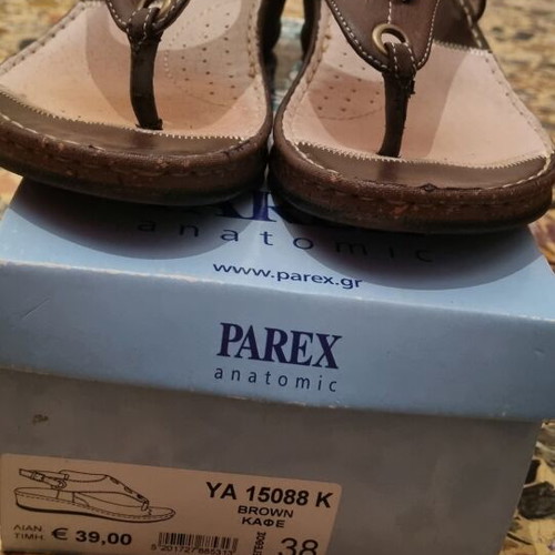 Parex women's anatomical sandals like new, size 38, brown