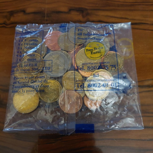 Euro Coins Starter Kit from Luxembourg sealed, original