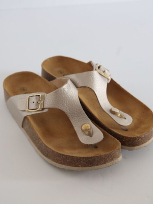 Plakton anatomical sandals size 39, beige and brown
