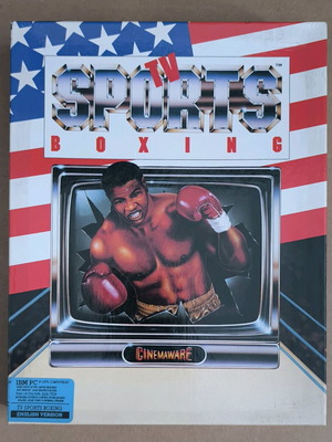 TV Sports Boxing (Cinemaware) PC like new, Big Box, 3.5" disks