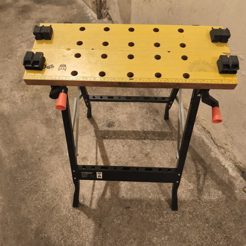 Parkside Workbench foldable, like new with integrated clamps