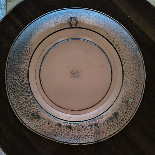 Copper Plate 30cm Sudbury Canada vintage used decorative