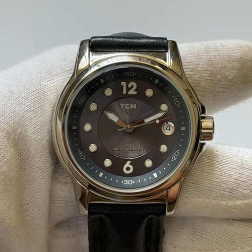 TCM Blue Dial 100M Diver watch like new, navy blue