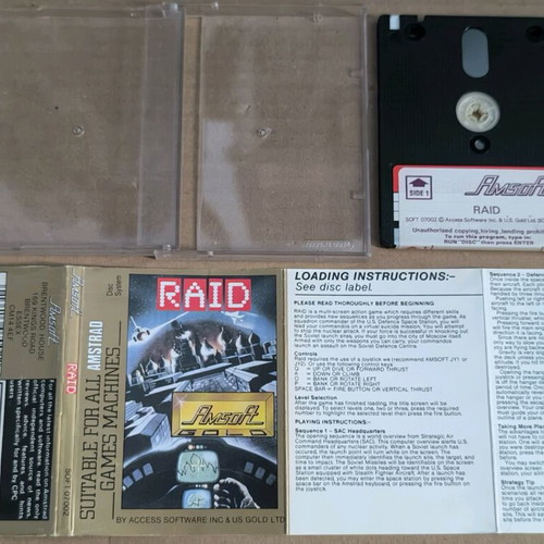 Raid Amstrad Disk like new