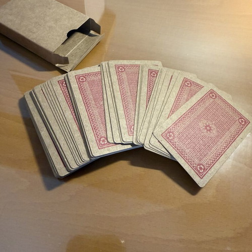 Kraft collectible playing cards with red back, new