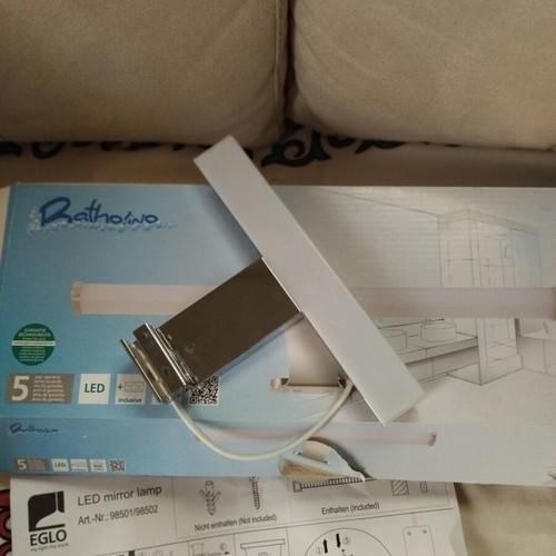 Eglo bathroom mirror LED lamp 20 cm new, 900 lumen warm light