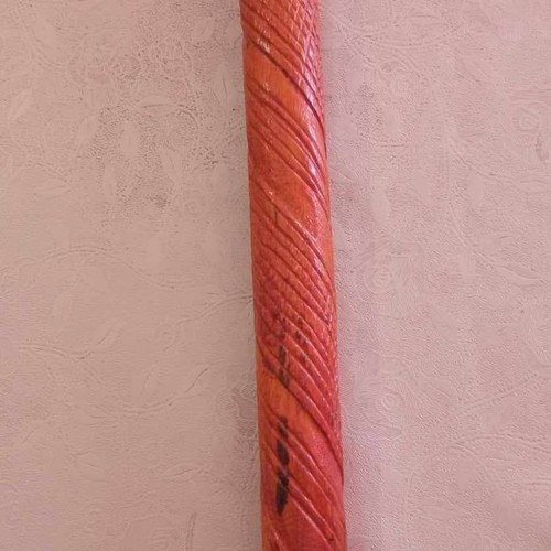 Handmade wooden walking cane used, height 92 cm