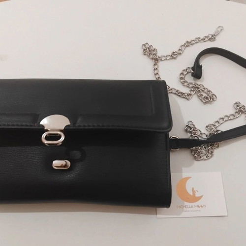 Michelle Moon black hand bag new