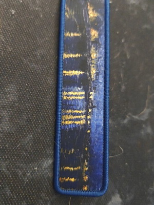Van Gogh Embroidered Keychain new, blue and yellow