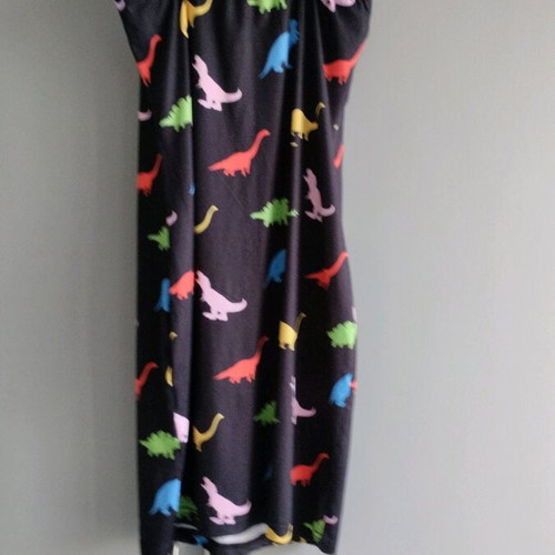Shein mini dress used, size XXS, with dinosaur pattern