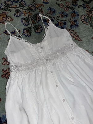 Cotton dress L/XL like new, white