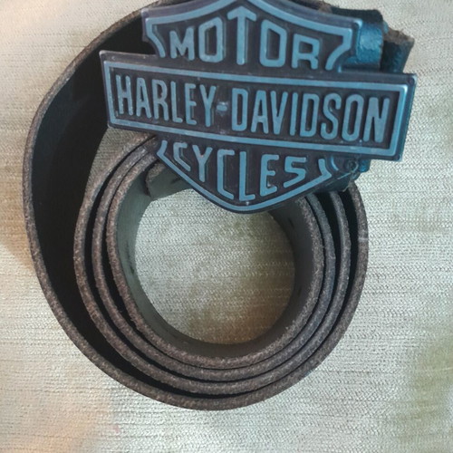 Harley Davidson motorcycle belt used, genuine leather