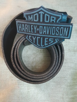 Harley Davidson motorcycle belt used, genuine leather