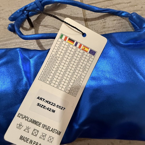 Metallic bikini set new, blue, size M